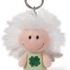NICI Schutzengel Grün 7cm Schlüsselanhänger Mit Symbol Kleeblatt (46123)