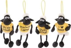 Nici Anhänger Shaun Das Schaf 10 Cm Mit T-shirt Am Loop, Sortiert
