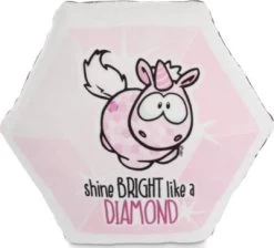 NICI Kissen Diamantförmig Einhorn Pink Diamond 30x25cm (47638)