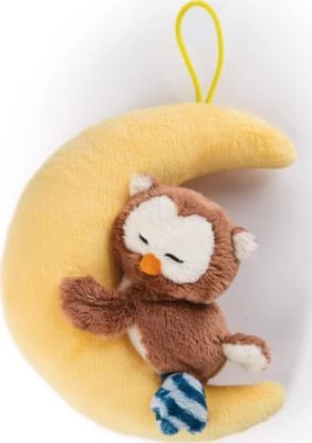 NICI Eule Oscar 9cm & Mond, Mit Loop 1 NICI Eule Oscar 9cm & Mond, Mit Loop