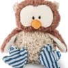 NICI Eule Oscar Mit Gelenk, Kopf Drehbar, 25 Cm (48461)