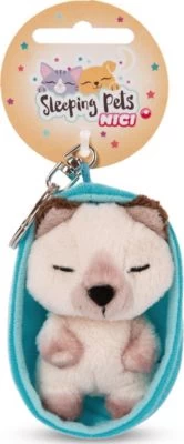 NICI Schlüsselanhänger Sleeping Pets Katze 8cm Siam,
